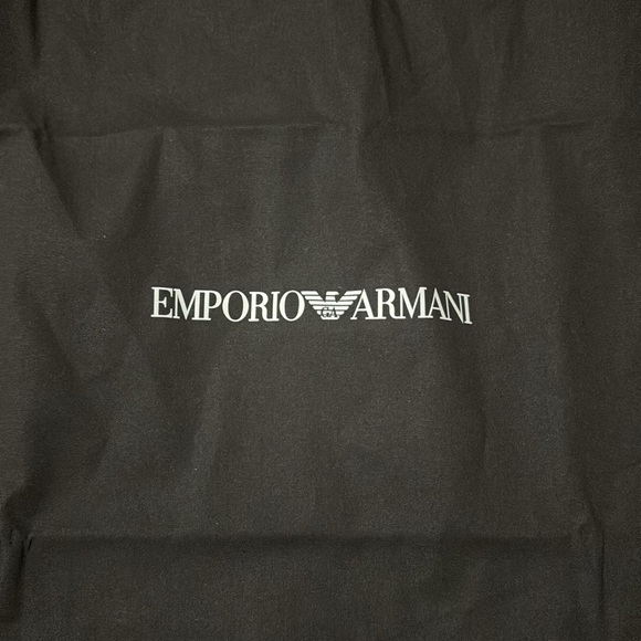 Emporio Armani Unisex Large 27.5”x27.5” Black Dust Bag - New - Picture 3 of 3